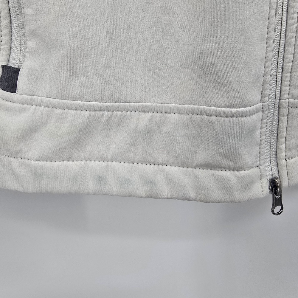 Free Country Womens XL White Softshell Jacket Hooded Lined Zip Up - Picture 3 of 10